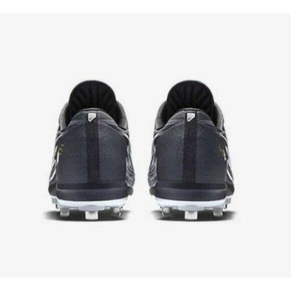 Nike Mens Lunar Vapor Pro Trout 2 Gray Gold Low Metal Baseball Cleats Size 8 - Picture 5 of 8